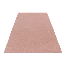 Gabbeh Plain Pink Short Pile Living Room Rug