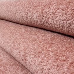 Gabbeh Plain Pink Short Pile Living Room Rug