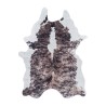 Washable rug, imitation cowhide, abstract brown color, living room rug, suede backing