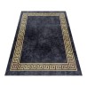 Tappeto antiscivolo lavabile in lavatrice Orient Vintage Black Gold