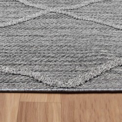 Rug for Balcony, Kitchen, Terrace, Outdoor, Indoor, Bohemian Design, Grey