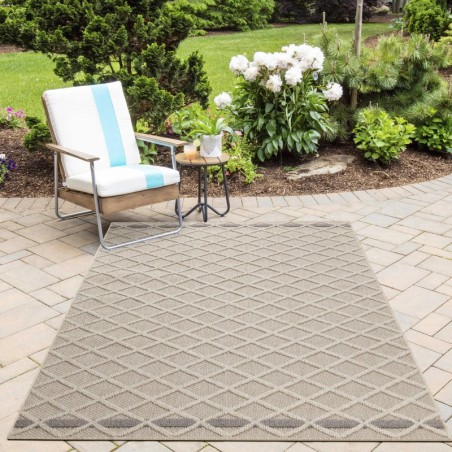 Tapis Balcon Cuisines Terrasses Outdoor Indoor conception de diamant beige