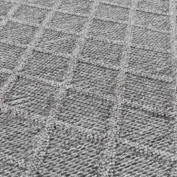 Rugs for balconies, kitchens, terraces, outdoor and indoor use, diamond design, grey