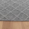 Rugs for balconies, kitchens, terraces, outdoor and indoor use, diamond design, grey