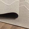 Tapijt Balkon Keukens Terrassen Buiten Binnen geometrisch zigzag geruit Beige crème