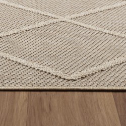 Tapis Balcon Cuisines Terrasses Outdoor Indoor scandinave géométrique Beige crème