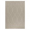 Teppich für Balkon, Küche, Terrasse, Außenbereich, Innenbereich, skandinavisch, geometrisch, Beige, Creme