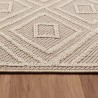 Tapis Balcon Cuisines Terrasses Outdoor Indoor géométrique à carreaux Beige Marron