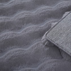 Tappeto a pelo lungo, tinta unita, antiscivolo, grigio, morbido e lavabile, tappeto da soggiorno, retro in cotone