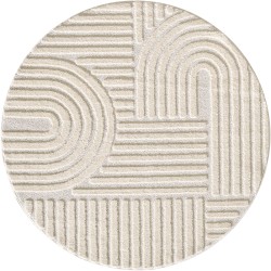 Tapis à poils longs, style bohème scandinave, crème, tapis de salon, dos en jute