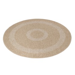 Tapis d'extérieur, Design vintage, Couleur Beige, Tapis pour Terasse-Balcon-Cuisine, dos en polypropylène