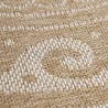 Tapis d'extérieur, Design vintage, Couleur Beige, Tapis pour Terasse-Balcon-Cuisine, dos en polypropylène