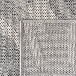 Tappeto da esterno grigio, resistente alle intemperie e ai raggi UV, cucina, balcone, terrazza, giardino, soggiorno e sala da