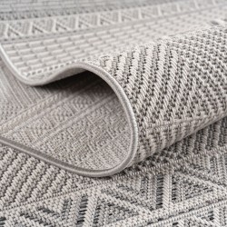 Tapis d'extérieur Gris, Résistant aux intempéries et aux UV, Cuisine, Balcon, Terrasse, Jardin, Salon et salle à manger, feuille