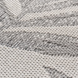 Alfombra gris para exterior, resistente a la intemperie y a los rayos UV, para cocina, balcón, terraza, jardín, sala y comedor,