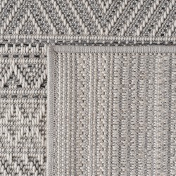 Tapis d'extérieur Gris, Résistant aux intempéries et aux UV, Cuisine, Balcon, Terrasse, Jardin, Salon et salle à manger, scandin