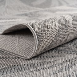 Alfombra gris de exterior, resistente a la intemperie y a los rayos UV, para cocina, balcón, patio, jardín, salón y comedor,