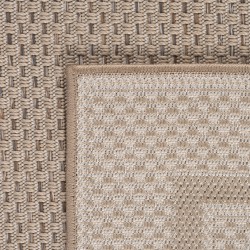 Tapis d'extérieur Beige, Résistant aux intempéries et aux UV, Cuisine, Balcon, Terrasse, Jardin, Salon et salle à manger, unicol