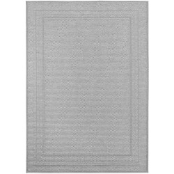 Grijs buitenkleed, weer- en UV-bestendig, voor keuken, balkon, terras, tuin, woon- en eetkamer, effen kleur