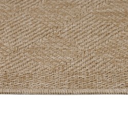 Outdoor-Teppich, Vintage-Design, beige, für Terrasse, Balkon oder Küche, Polypropylen-Rückseite