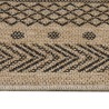 Tapis d'extérieur, Design vintage, Couleur Noir, Tapis pour Terasse-Balcon-Cuisine, dos en polypropylène