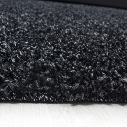 Tapis Shaggy pile longue couleur unique ANTHRACITE