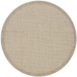 Tapis d'extérieur, Unicolor, Couleur Beige, Tapis pour Terasse-Balcon-Cuisine, dos en polypropylène