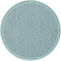 Tapis d'extérieur, Unicolor, Couleur Bleu, Tapis pour Terasse-Balcon-Cuisine, dos en polypropylène