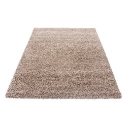 Alfombra peluda, pelo largo, unicolor BEIGE