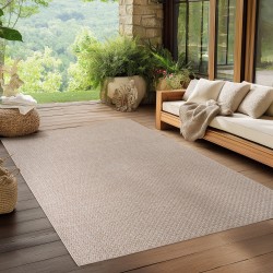 Beige Indoor & Outdoor Rug, Weather and UV Resistant, Kitchen, Balcony, Terrace, Living Room and Dining Room, C