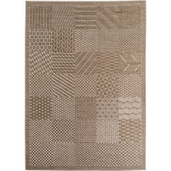 Beige Indoor & Outdoor Rug, Weather and UV Resistant, Kitchen, Balcony, Terrace, Living Room and Dining Room, C