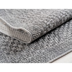 Grey Indoor & Outdoor Rug, Weather and UV Resistant, Kitchen, Balcony, Terrace, Living Room and Dining Room, Co