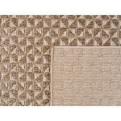 Beiger Teppich für drinnen und draußen, wetter- und UV-beständig, Küche, Balkon, Terrasse, Wohn- und Esszimmer, M