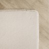 Krämfärgad tvättbar matta, kort lugg, halkfri och mjuk, modern enfärgad design för vardagsrum, sovrum