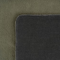 Alfombra verde lavable, de pelo corto, antideslizante y suave, diseño moderno de color sólido para sala de estar y dormitorio.