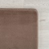 Washable Brown Rug, Short Pile, Non-Slip and Soft, Modern Design for Living Room, Bedroom, Kitchen
