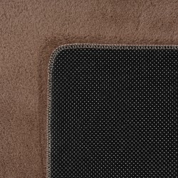 Tapis Marron Lavable Tapis à poils courts antidérapant et doux, moderne Design pour Salon, chambre à coucher, Cuisine