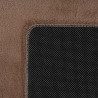 Alfombra marrón lavable, de pelo corto, antideslizante y suave, diseño moderno para salón, dormitorio y cocina.