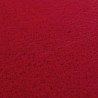 Tappeto rosso lavabile, pelo corto, antiscivolo e morbido, design moderno a tinta unita per soggiorno e camera da letto