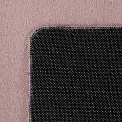 Washable Pink Rug, Short Pile, Non-Slip and Soft, Modern Solid Color Design for Living Room, Bedroom