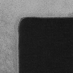 Silver Washable Rug, Short Pile, Non-Slip and Soft, Modern Design for Living Room, Bedroom, Kitchen