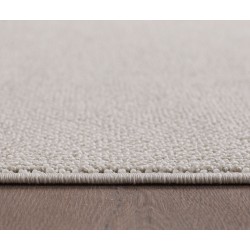 Plain cream loop pile rug, soft and modern for living room, bedroom and lounge, 7 mm, Oeko-Tex