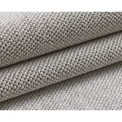 Alfombra moderna de bucle plateado, aspecto tejido natural, adecuada para sala de estar o dormitorio, fácil de limpiar.