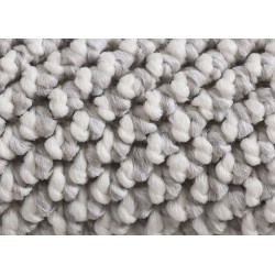 Modern bouclé karpet in zilver, natuurlijk geweven look voor woonkamer, slaapkamer en eetkamer