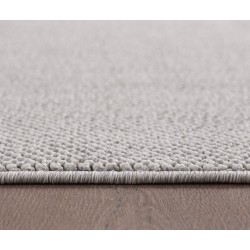 Modern bouclé karpet in zilver, natuurlijk geweven look voor woonkamer, slaapkamer en eetkamer