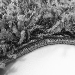 Tapis Shaggy pile longue couleur unique GRIS CLAIRE