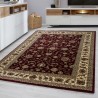 Tapis Persan Floral bordo avec bordure classique – salon chambre séjour