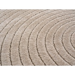 Binnen- en buitenkleed voor woonkamer, slaapkamer, serre, kortpolig, beige, hoog-laag effect, zacht en wasbaar, gemakkelijk te