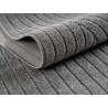 Indoor and outdoor rug for living room, bedroom, conservatory, short pile, grey, high-low effect, soft and washable, easy