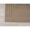 Tapis intérieur et extérieur Salon, chambre à coucher, Jardin d'hiver, Poil court Beige, Effet haut-bas, doux et lavable, facile